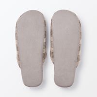 無印良品 綿フランネル履き心地やわらか足なりスリッパ ＸＬ ２７．５～３０ｃｍ用 ブラウン 良品計画