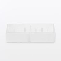 無印良品 ポリプロピレンデスク内整理トレー２ 約１００×２００×４０ｍｍ 1セット（1個×2） 良品計画