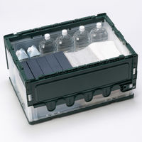 現場のチカラ Matakul 折りたたみコンテナ フタ一体型75Ｌ  使用済みクリアホルダーからつくった再生材10%配合 1台 オリジナル