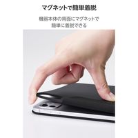 エレコム iPad Pro ケース 11インチ (M4) マグネット着脱フラップ 軽量 TB-A25PMWVPF2BK 1個