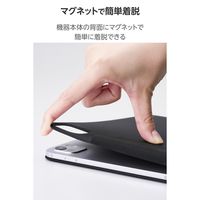 エレコム iPad Pro ケース 13インチ (M4) マグネット着脱フラップ 軽量 TB-A25PLWVPF2BK 1個