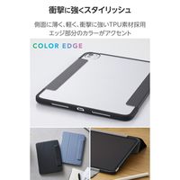 エレコム iPad Pro ケース 11インチ (M4) マグネット式 薄型 耐衝撃 TB-A25PMWVFCBK 1個