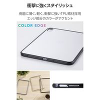 エレコム iPad ケース 11インチ(A16) 耐衝撃 背面クリア ブラック TB-A25RTSLOBK 1個