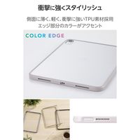 エレコム iPad ケース 11インチ(A16) 耐衝撃 背面クリア グレージュ TB-A25RTSLOGB 1個