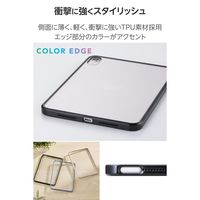 エレコム iPad miniケース 8.3インチ(A17Pro) 耐衝撃 背面クリア TB-A25STSLOBK 1個