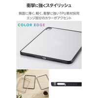 エレコム iPad Air ケース 11インチ(M3/M2) 耐衝撃 背面クリア TB-A25MTSLOBK 1個