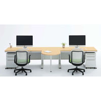 【組立設置込】プラス US-2 片袖机 幅1000×奥行600mm ホワイトメープル×ホワイト US-NS106A-3 WM/W4 1台（直送品）