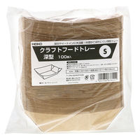 シモジマ HEIKO クラフトフードトレー 深型 S 004537036 1セット(1セット(100枚入)×10)（直送品）