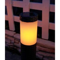 谷村実業 ラタン調ポールライト3本組 a34886 1セット(3本入)（直送品）