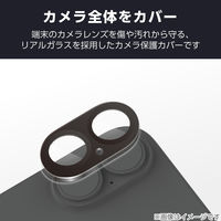 iPhone17 カメラレンズ保護 超透明 光反射軽減 10H 指紋防止 ブラック PM-A25AFLLPARBK エレコム 1個（直送品）