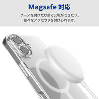 iPhone17 ケース ソフト 衝撃吸収 MAGKEEP クリア PM-A25AUCTMGCR エレコム 1個（直送品）