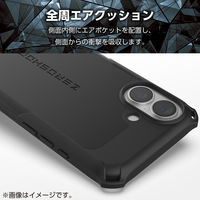 iPhone17 ケース ハイブリッド 衝撃吸収 ZEROSHOCK ブラック PM-A25AZEROBK エレコム 1個（直送品）