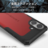 iPhone17 ケース ハイブリッド 衝撃吸収 ZEROSHOCK レッド PM-A25AZERORD エレコム 1個（直送品）