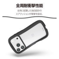 iPhone17 Pro ケース ハイブリッド 衝撃吸収 Grippy ブラック PM-A25CGRPFCBK エレコム 1個（直送品）