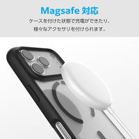 iPhone17 Pro ケース ハイブリッド 衝撃吸収 軽量 MAGKEEP ブラック PM-A25CTSLFCMBK エレコム 1個（直送品）