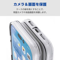 iPhone17 Pro ケース ソフト 衝撃吸収 MAGKEEP クリア PM-A25CUCTMGCR エレコム 1個（直送品）