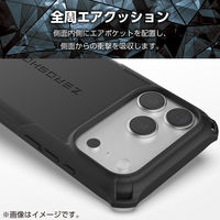 iPhone17 Pro ケース ハイブリッド 衝撃吸収 ZEROSHOCK ブラック PM-A25CZEROBK エレコム 1個（直送品）