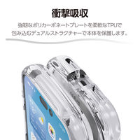 iPhone17 Pro Max ケース ハイブリッド 衝撃吸収 Grippy クリア PM-A25DGRPACR エレコム 1個（直送品）