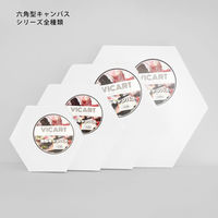 VICART 六角型キャンバス 15cm 028431 1枚（直送品）