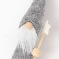 【アウトレット】クリスマス　フェルトサンタ2点セット グレー LAKOLE/ラコレ