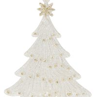 クリスマス　グリッターツリーオーナメント(シルバー) B LAKOLE/ラコレ