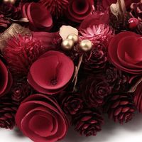 クリスマス　ドライリース(23cm) レッド LAKOLE/ラコレ