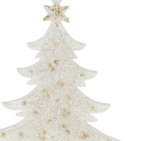 クリスマス　グリッターツリーオーナメント(シルバー) A LAKOLE/ラコレ