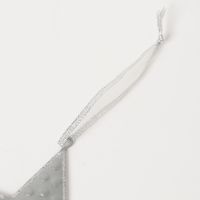 クリスマス　タタキオーナメントスター(シルバー) LAKOLE/ラコレ