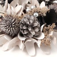 クリスマス　ドライリース(18cm) ホワイト LAKOLE/ラコレ