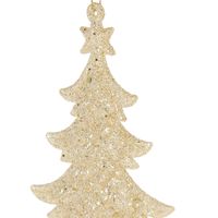 クリスマス　グリッターツリーオーナメント(ゴールド) A LAKOLE/ラコレ