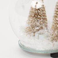 クリスマス　LEDガラスドームオーナメント(S) LAKOLE/ラコレ