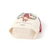 クリスマス　ミニ巾着 サンタ LAKOLE/ラコレ