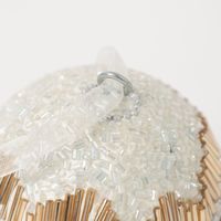 クリスマス　ボールオーナメント(M) ホワイト LAKOLE/ラコレ