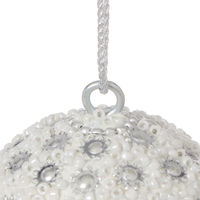 【アウトレット】クリスマス　ボールオーナメント(S) ホワイト LAKOLE/ラコレ