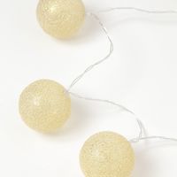 クリスマス　LED グリッターボール(ゴールド) LAKOLE/ラコレ