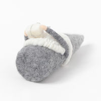 クリスマス　フェルトサンタ グレー LAKOLE/ラコレ