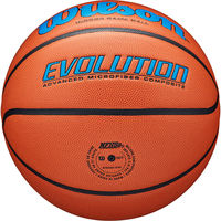 Wilson(ウイルソン) バスケットボール 競技ボール6号 EVOLUTION ゲームボール オレンジ/ロイヤル 0595XB0604（直送品）