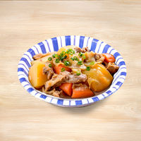 ペーパーウェア デザインペーパーボウル 280ml（中）十草柄 T-280DB 1袋（50個入）