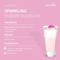 業務用 割り材 モナン さくら・シロップ 700ml 3本 MONIN 割材 ドリンクベース フレーバーシロップ