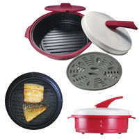 東京企画販売 レンジで焼ケール両面焼き 蒸しプレート付 TKTC-08 1個（直送品）