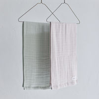 MARUSHIN by SHINTO TOWEL ランダムガーゼ ピンクグレー フェイス/箱 フェイスタオル