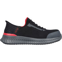 SKECHERS(スケッチャーズ) TILIDO-FLETCHIT ワークシューズ 作業靴 先芯 防滑 28.0 BKRD 200206W（直送品）