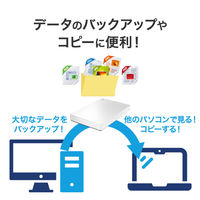 アイ・オー・データ機器 USB 5Gbps 対応 ポータブルHDD TV録画対応 2TB ホワイト HDPH-UTV2W 1台