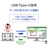 アイ・オー・データ機器 USB TypeーC搭載 23.8型ワイド液晶ディスプレイ ホワイト LCD-C242SDW 1台