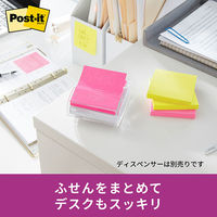 スリーエム（3M） ポストイット ポップアップふせん 付箋 強粘着・再生紙 詰替用 75×25mm パステルカラー4色 1箱（5冊）×5