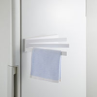 ふきん掛け 3連 キッチンハンガー マグネット ホワイト FK-FNW 1個 伸晃