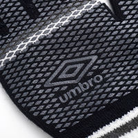 umbro(アンブロ) サッカー 手袋 ニットグローブ F ブラック×グレー UUAYJD54 1セット（2双）（直送品）