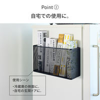 リヒトラブ マグネットポケット 横ワイド　A4　黒　 1セット（1個×3）