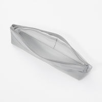 無印良品 ナイロンメッシュペンケース マチ付 約幅18.5×高さ5×マチ4cm グレー 良品計画
