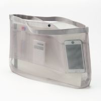 無印良品 ナイロンメッシュバッグインバッグ A4サイズ用 グレー 良品計画